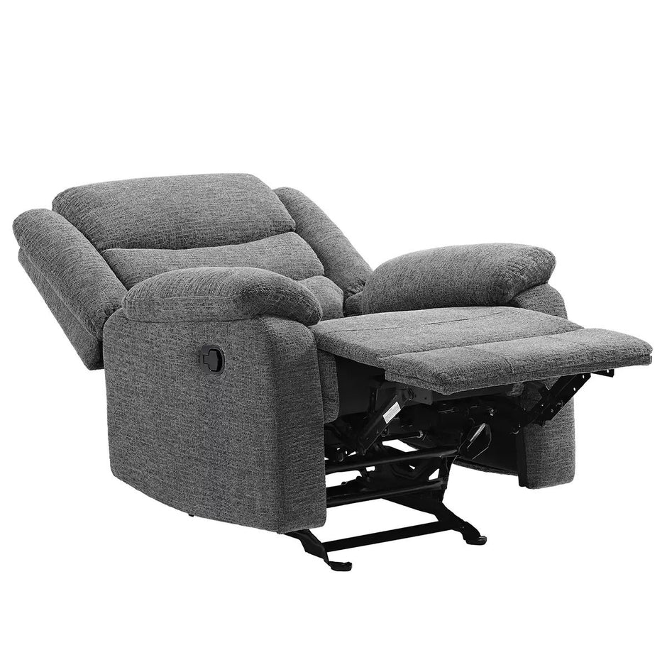 Fabric glider recliner