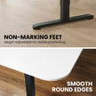 FORTIA Corner Standing Desk, 160x140cm, 72-118cm Sit to Stand Up Electric Height Adjustable, White Desktop/Black Frame