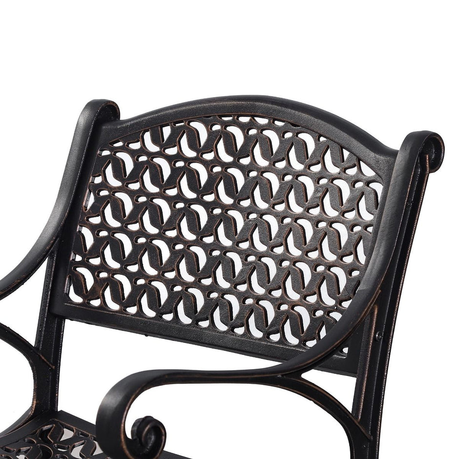 Cherise Cast Aluminium Chairs with Cushions (1 pair)