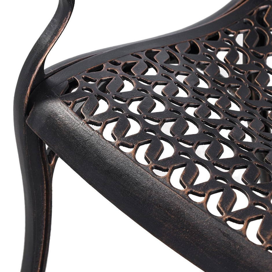 Cherise Cast Aluminium Chairs with Cushions (1 pair)