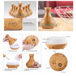 Essential Oil Aroma Diffuser Tulip Light Wood  -Ultrasonic Mist Humidifier