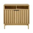 Sarantino Eleni 2-Door Sideboard Buffet Hallway Cabinet Storage Console Cupboard in Natural
