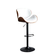 SERENITà European White Modern Bar Stools Swivel Bar Stool Chair Counter Height Barstool with 360 Degree Swivel Seat