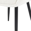 Boucle – teddy Sherpa Fabric Bliss Armrest Dining Chair Ensemble