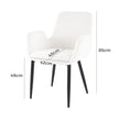 Boucle – teddy Sherpa Fabric Bliss Armrest Dining Chair Ensemble