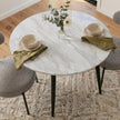 Round MDF Marbling Dining Table