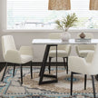 Rectangular Marble-Effect Table