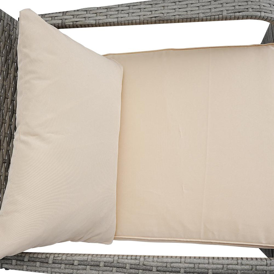 Coastal Weave Reclining Armchair with Bonus Cushion Covers