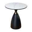 Midnight Elegance Drum Side Table
