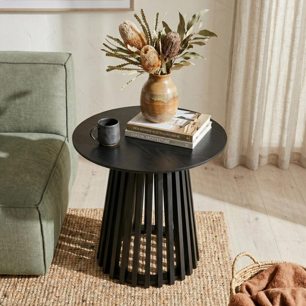Palmer Charcoal Chic Side Table