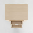 Bedside Table Side Storage Cabinet Nightstand Bedroom 2 Drawer 1 Shelf ZURI OAK