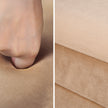 La Bella Coffee Table Storage Ottoman - Velvet Blanket Box Bench DEMI - CAMEL BEIGE