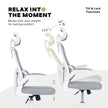 Work Office Chair - Lumber Support, Flip-up Armrest, Adjustable Headrest SITIO - GREY