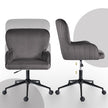Desk Armchair - Home Office Swivel Chair Adjustable Height Seat PLUME GREY