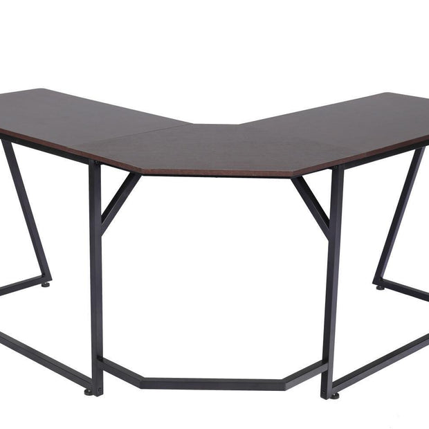 YES4HOMES Corner Computer Desk, Sturdy Home Office Gaming Desk for Laptop, Writing Table, Multipurpose Workstation