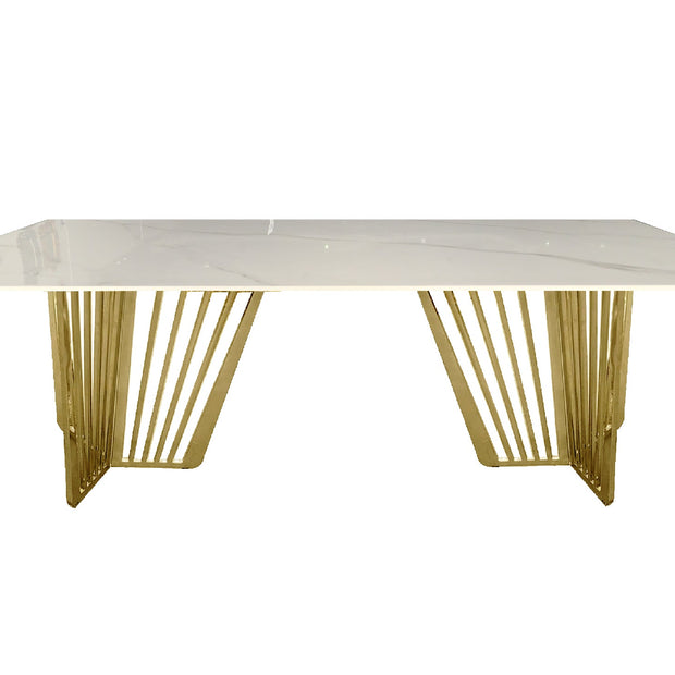 Salina Gold Dining Table -100cm x 200cm
