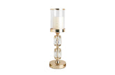 Abode Crystal Candle Holder – Gold - Medium