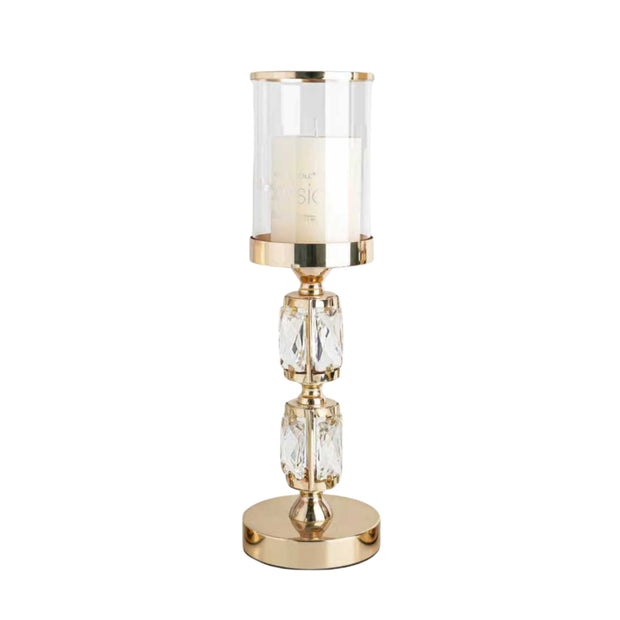 Abode Crystal Candle Holder – Gold - Medium