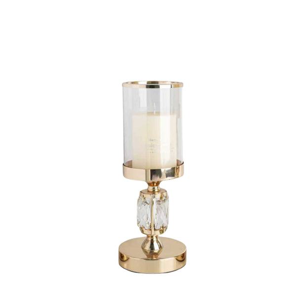 Abode Crystal Candle Holder – Gold - Small