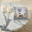 Interior Ave - Nobu Round Sculptural Stone Coffee Table - Panda Marble Finish