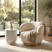 Interior Ave - Luna Swivel Armchair - Vanilla Oat