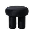 Interior Ave - Bentley Velvet Ottoman - Black