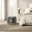Interior Ave - Monaco Round Ottoman - Ocean