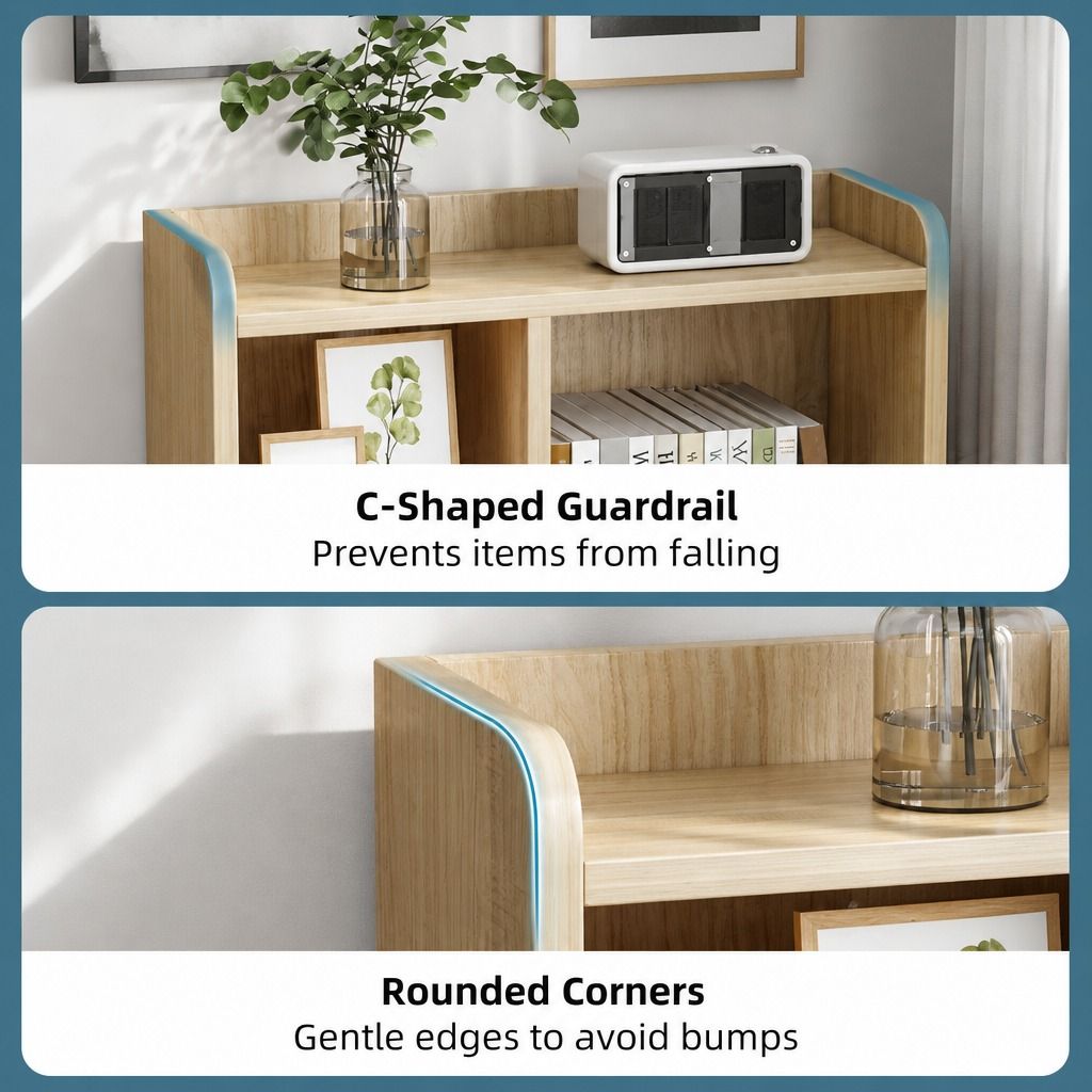 Wooden Bedside Table Nightstand Drawer Storage Minimalist Multi-Functional