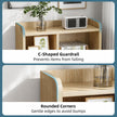 Wooden Bedside Table Nightstand Drawer Storage Minimalist Multi-Functional