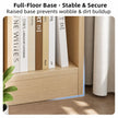Bedside Table Drawer Nightstand Multi-Compartment Storage Reddish-Brown 70cm