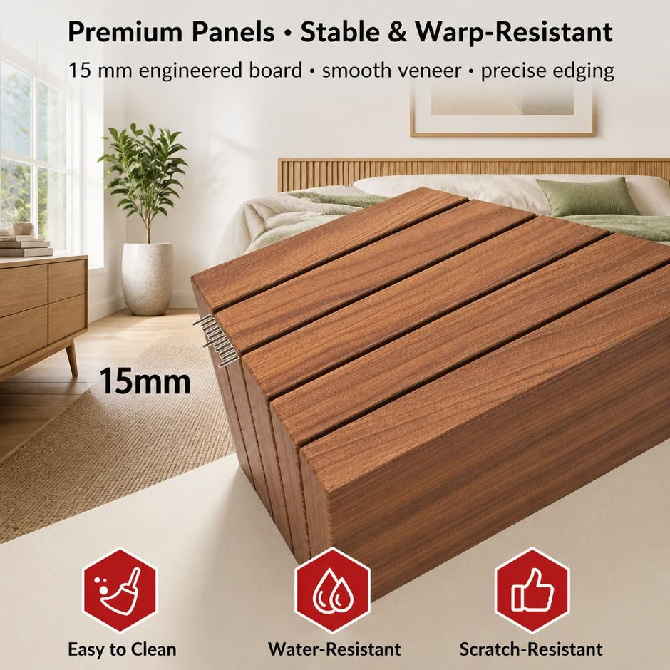 Bedside Table Drawer Nightstand Multi-Compartment Storage Reddish-Brown 70cm