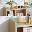 Light Wood Bedside Table Drawer Nightstand Open Shelf Storage Tray Nordic 70cm
