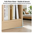 Light Wood Bedside Table Drawer Nightstand Open Shelf Storage Tray Nordic 70cm