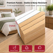 Light Wood Bedside Table Drawer Nightstand Open Shelf Storage Tray Nordic 70cm