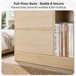 Light Wood Bedside Table Drawer Nightstand Open Shelf Storage Tray Nordic 70cm