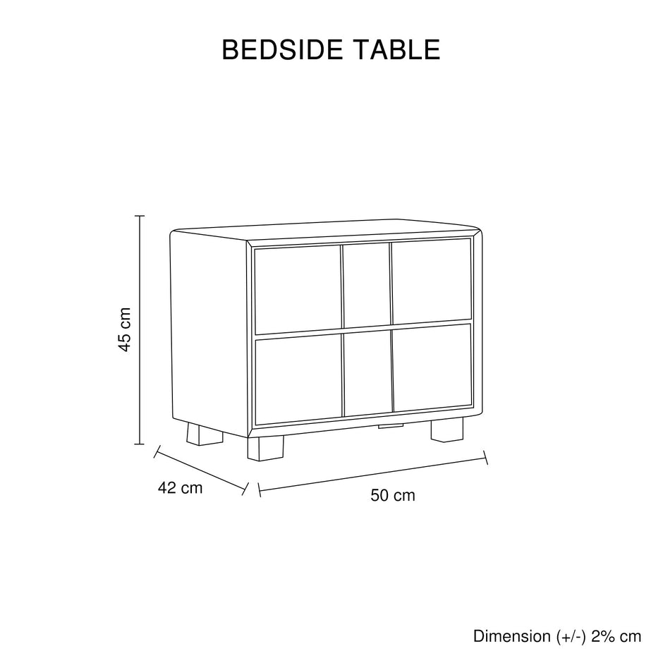 Prado 4pc Fabric Gas Lift Queen Bedroom Suite
