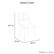 6x Dining Chair Brown Faux Leather Upholstered Seat Powder Coated Iron Legs