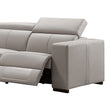 Washington Genuine Leather 6 Seater Corner Sofa With 2 Electric Recliners And Reversible Console