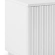TV Cabinet Storage Drawer MDF Glossy Entertainment Unit in White colour