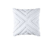 Bianca Haven White Cotton Chenille Square Cushion