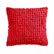 Shoreham Appliqued Filled Cushion - Red