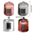 2Pcs Smokeless Glass Aromatherapy Candles Scented Gift Set for Relaxation - Lime Basil