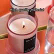 2Pcs Smokeless Glass Aromatherapy Candles Scented Gift Set for Relaxation - Lime Basil