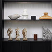 Resin Sculpture 3pcs Modern Office Desktop Art Decor Ornament Home Decoration