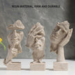 Resin Sculpture 3pcs Modern Office Desktop Art Decor Ornament Home Decoration