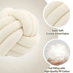 Three-Strand Braided Round Pillow Sofa Cushion Decorative Pillow for Living Room - Dark Blue