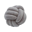 Three-Strand Braided Round Pillow Sofa Cushion Decorative Pillow for Living Room - Dark Grey