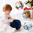 Three-Strand Braided Round Pillow Sofa Cushion Decorative Pillow for Living Room - Dark Grey