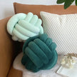 Three-Strand Braided Round Pillow Sofa Cushion Decorative Pillow for Living Room - Light Khaki