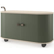 UFOU Fitin Rollin Mobile Roller Shutter Cabinet - Storage with Adjustable Shelves & Wheels